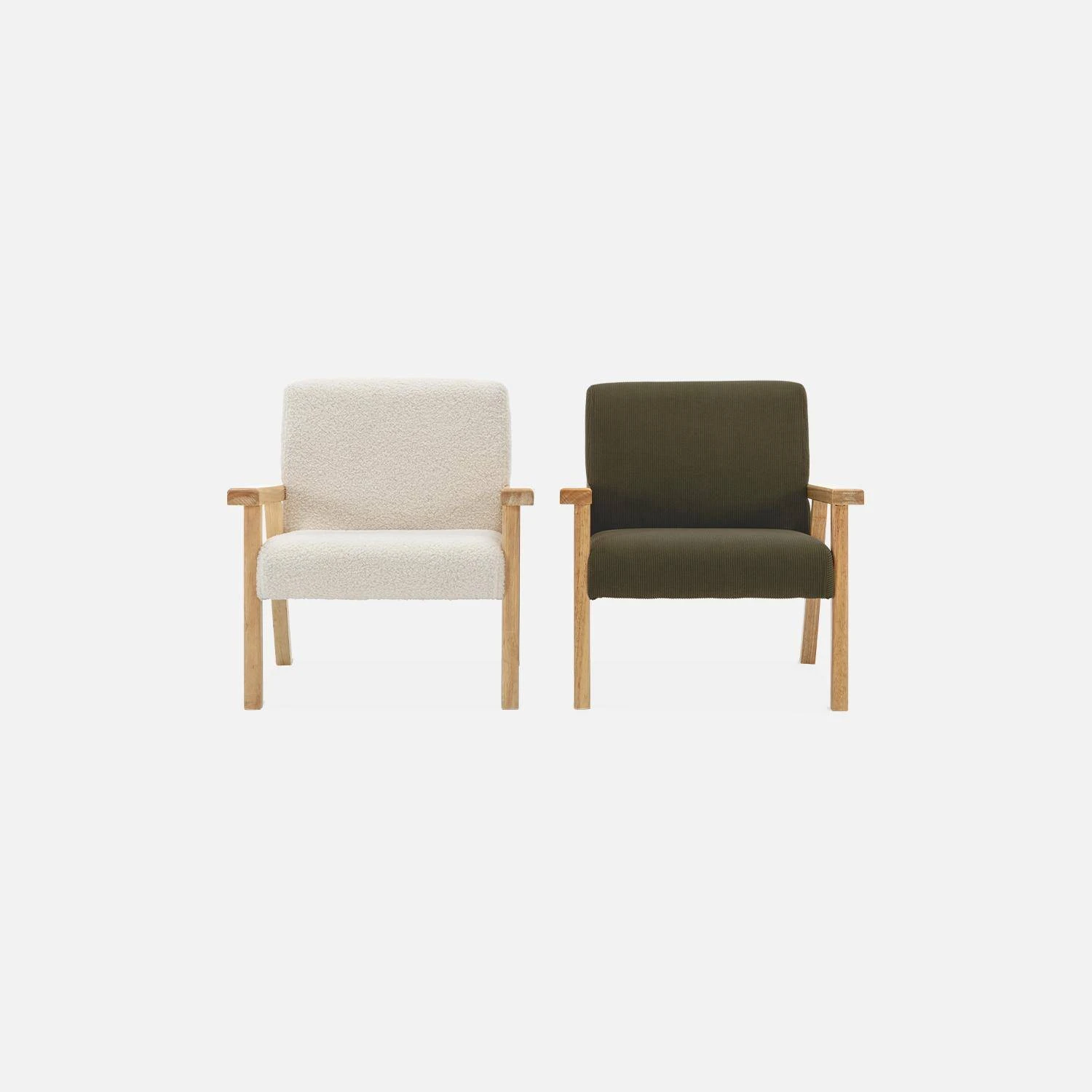 Fauteuil Scandinave Enfant Bois D'hévéa Couleur : Blanc – Image 4