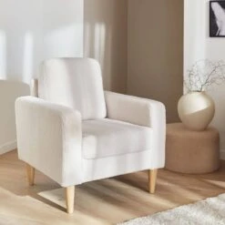 Fauteuil Scandinave Ă Bouclettes