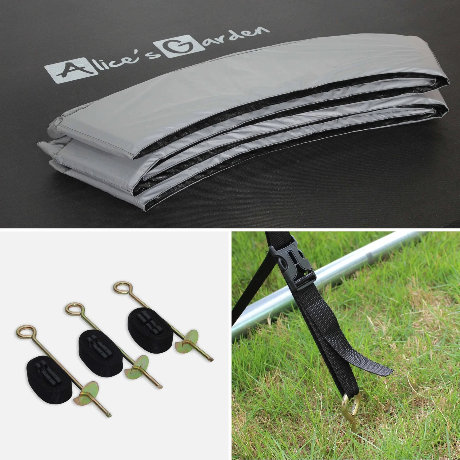 Trampoline 305cm Avec Pack D'accessoires Couleur : Gris â Image 7