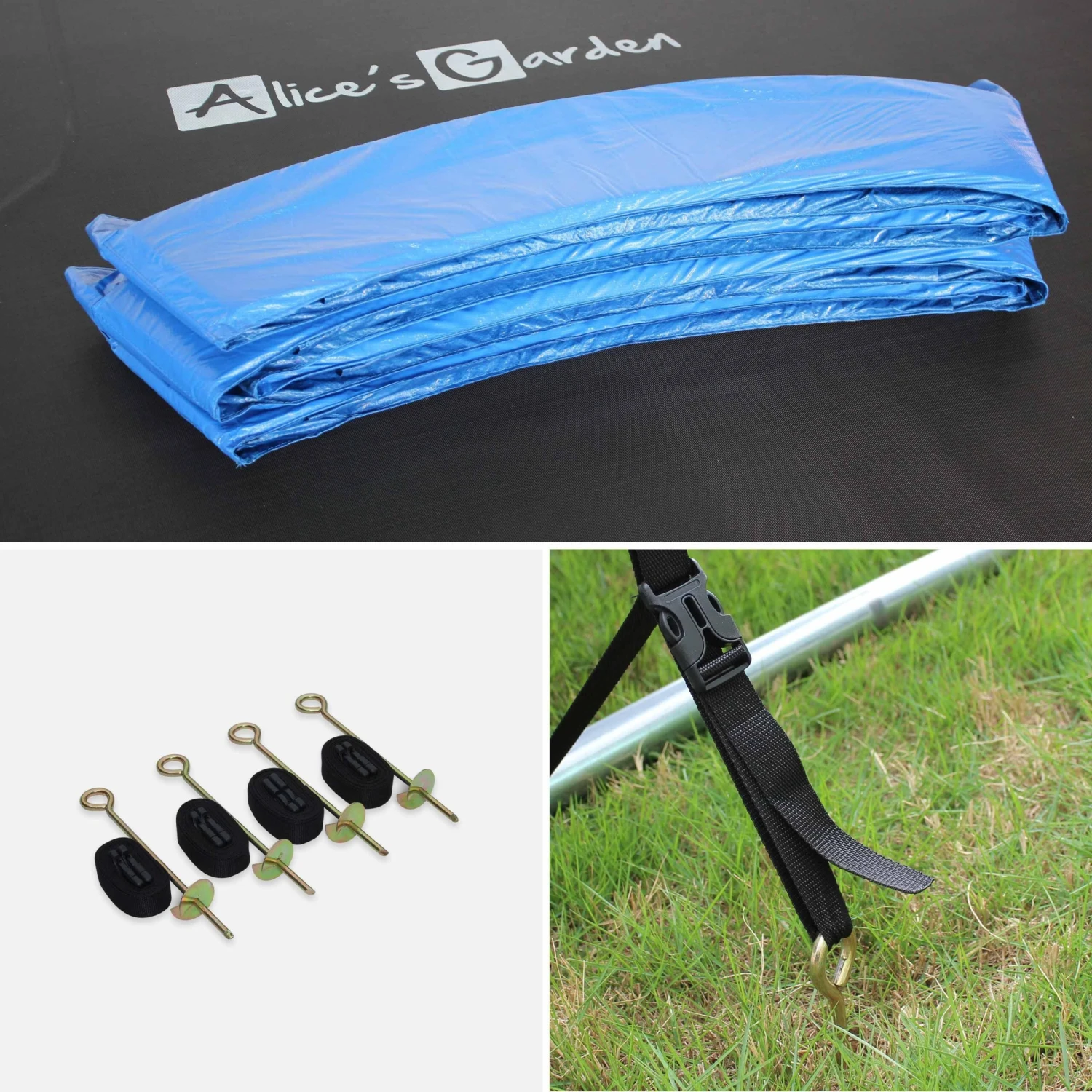 Trampoline 370cm Avec Pack D'accessoires Couleur : Bleu â Image 7