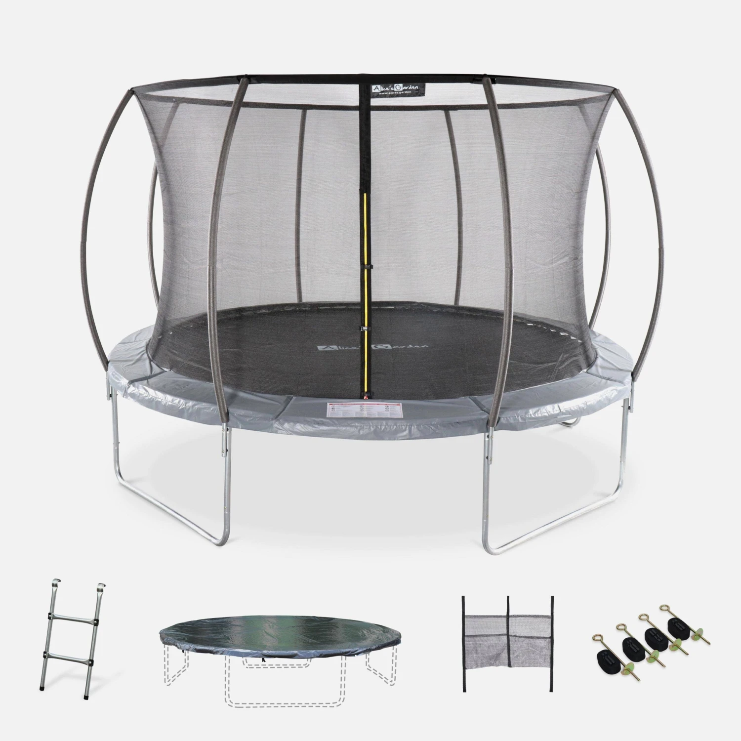 Trampoline 370cm Filet Intérieur Avec Pack D'accessoires