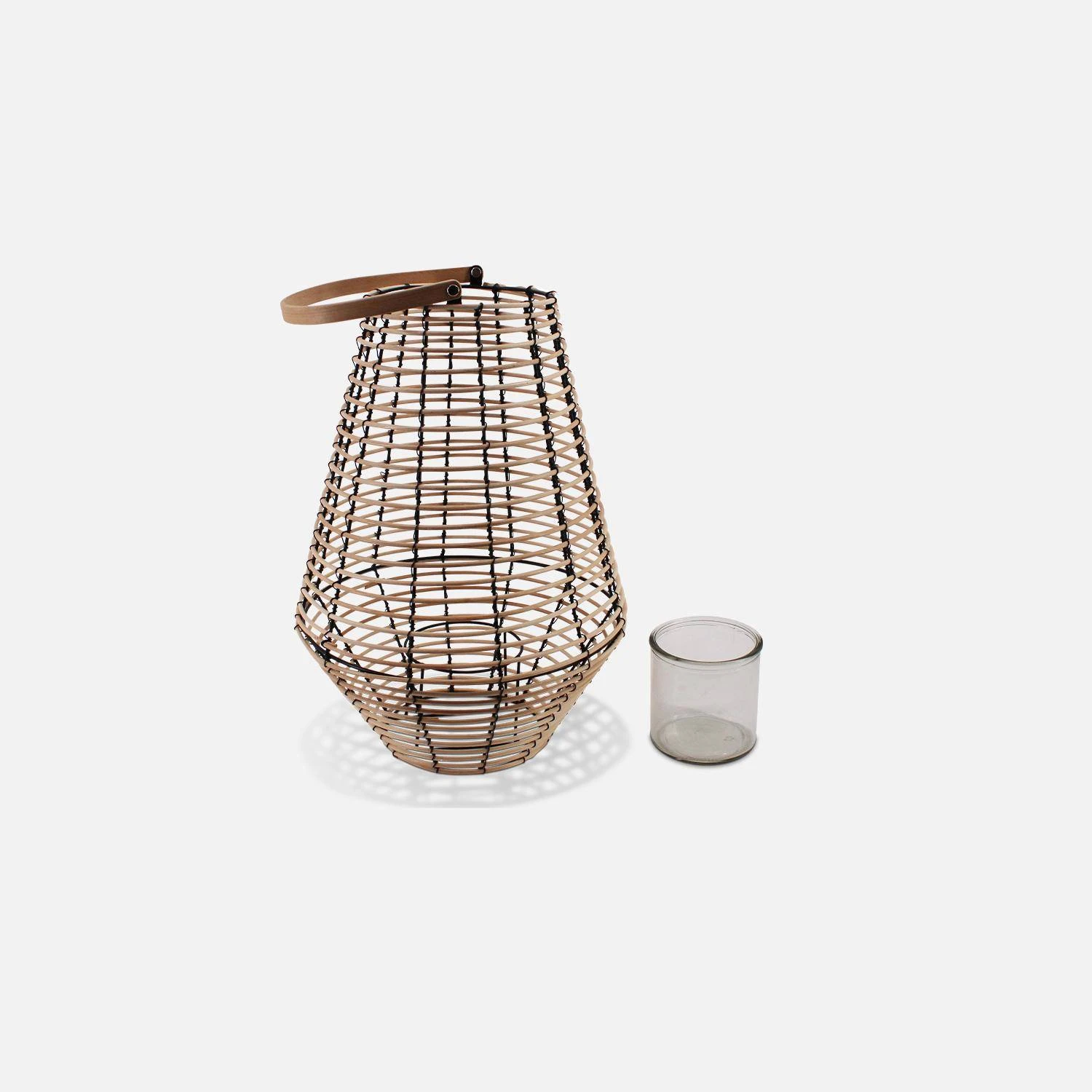 Lanterne En Rotin Intérieur/extérieur (lot De 2) – Image 3