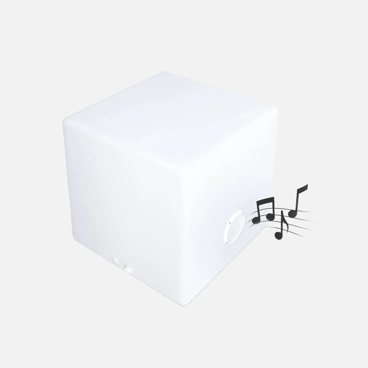 Cube Lumineux LED Avec Batterie Et Enceinte Bluetooth Intérieur/extérieur – Image 2