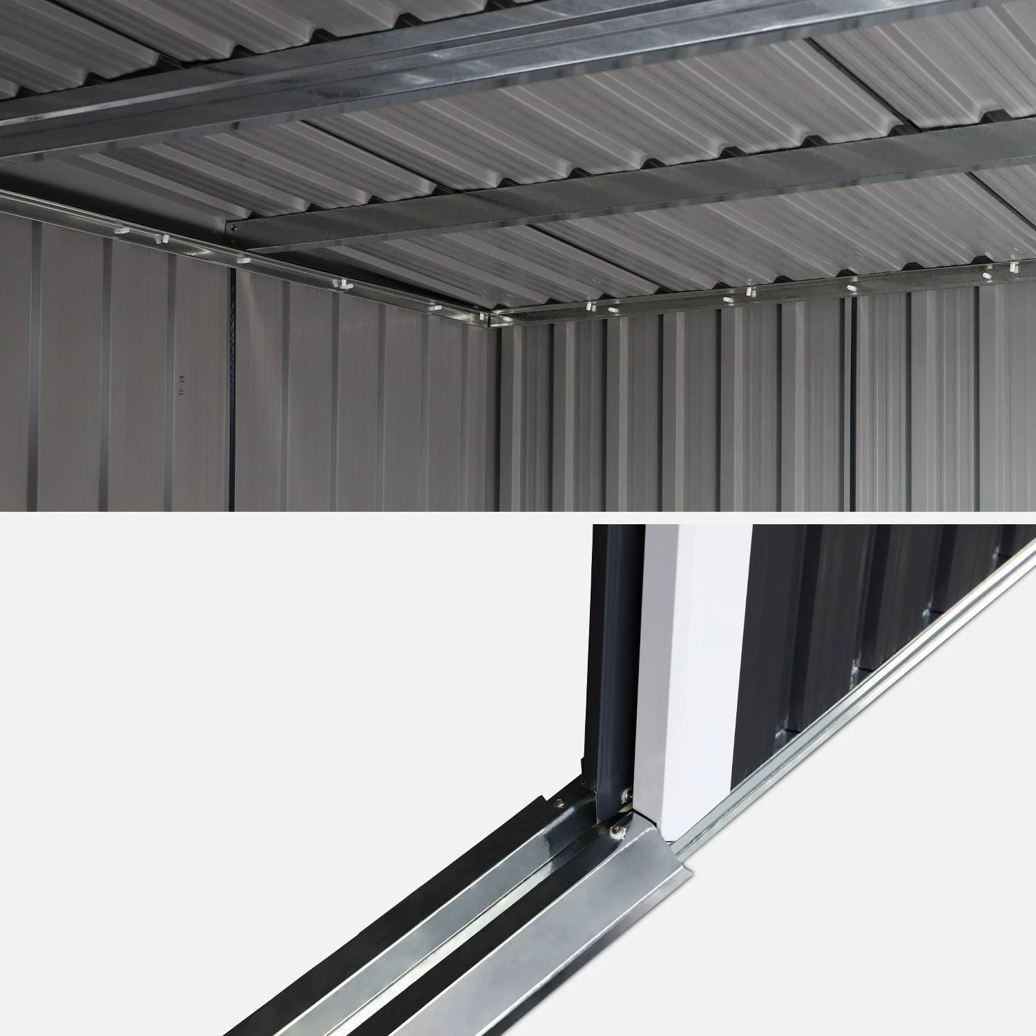 Abri De Jardin En Métal 4,85m2 Avec Puits De Lumière – Image 5