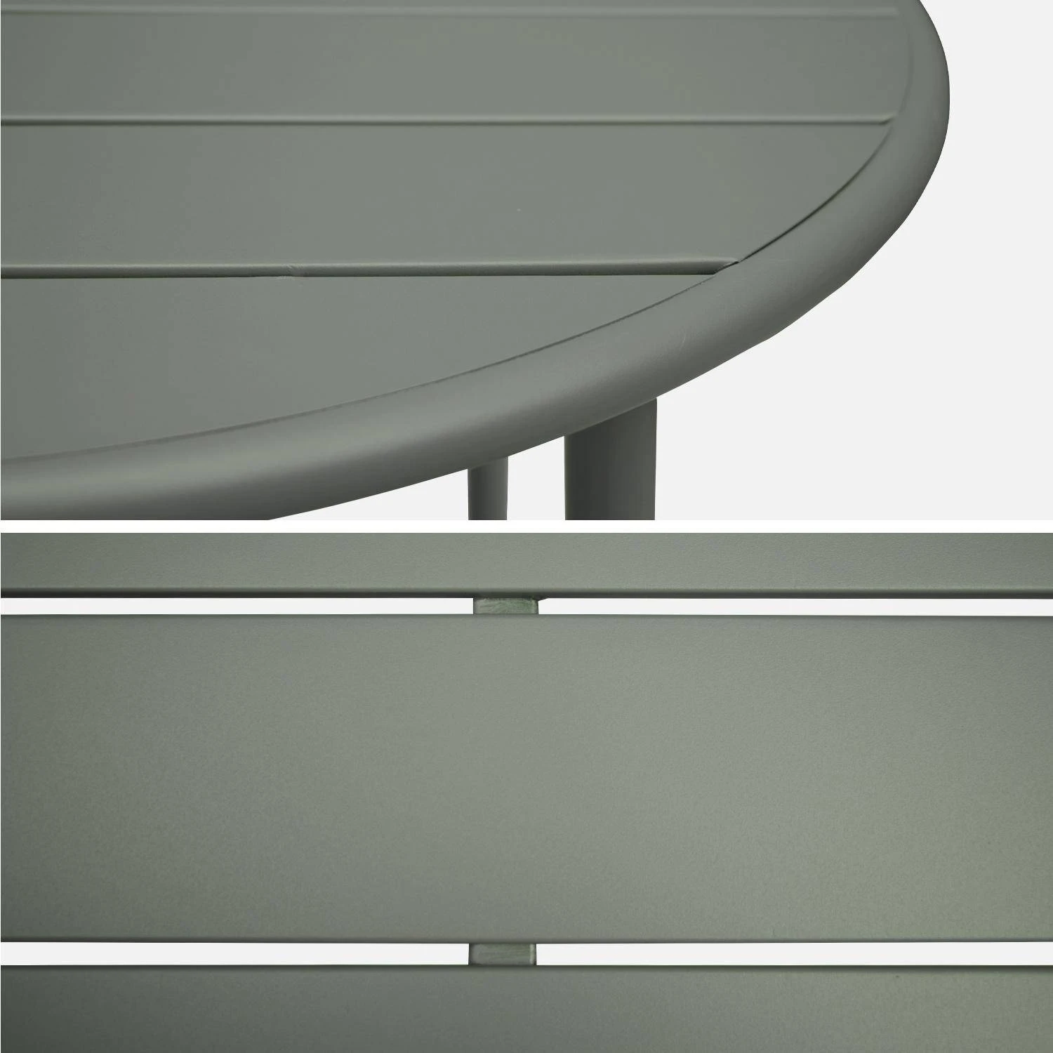 Table De Jardin Métal 2 Places Couleur : Savane – Image 5