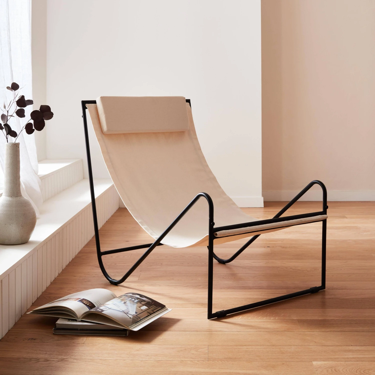 Fauteuil Relax En Toile, Structure Métal – Image 3