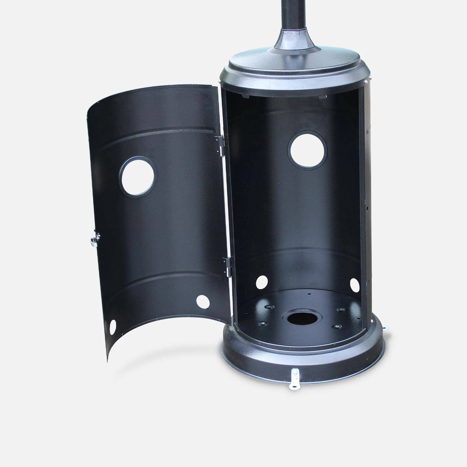 Parasol Chauffant Gaz 12,5kW Couleur : Noir â Image 4