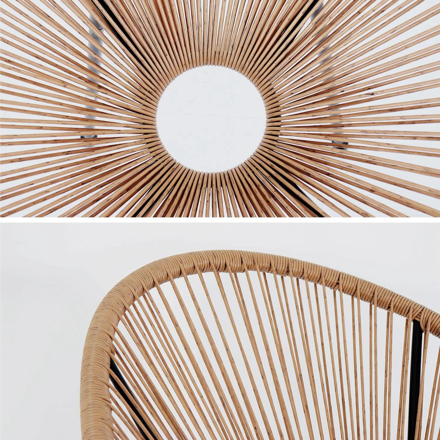 Fauteuil Oeuf En Corde Couleur : Naturel – Image 4