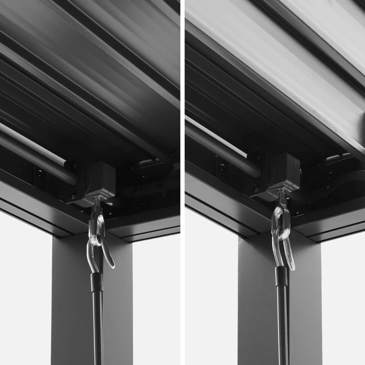 Pergola Bioclimatique, Aluminium Et Acier, 3x3 M, Lames Orientables â Image 5