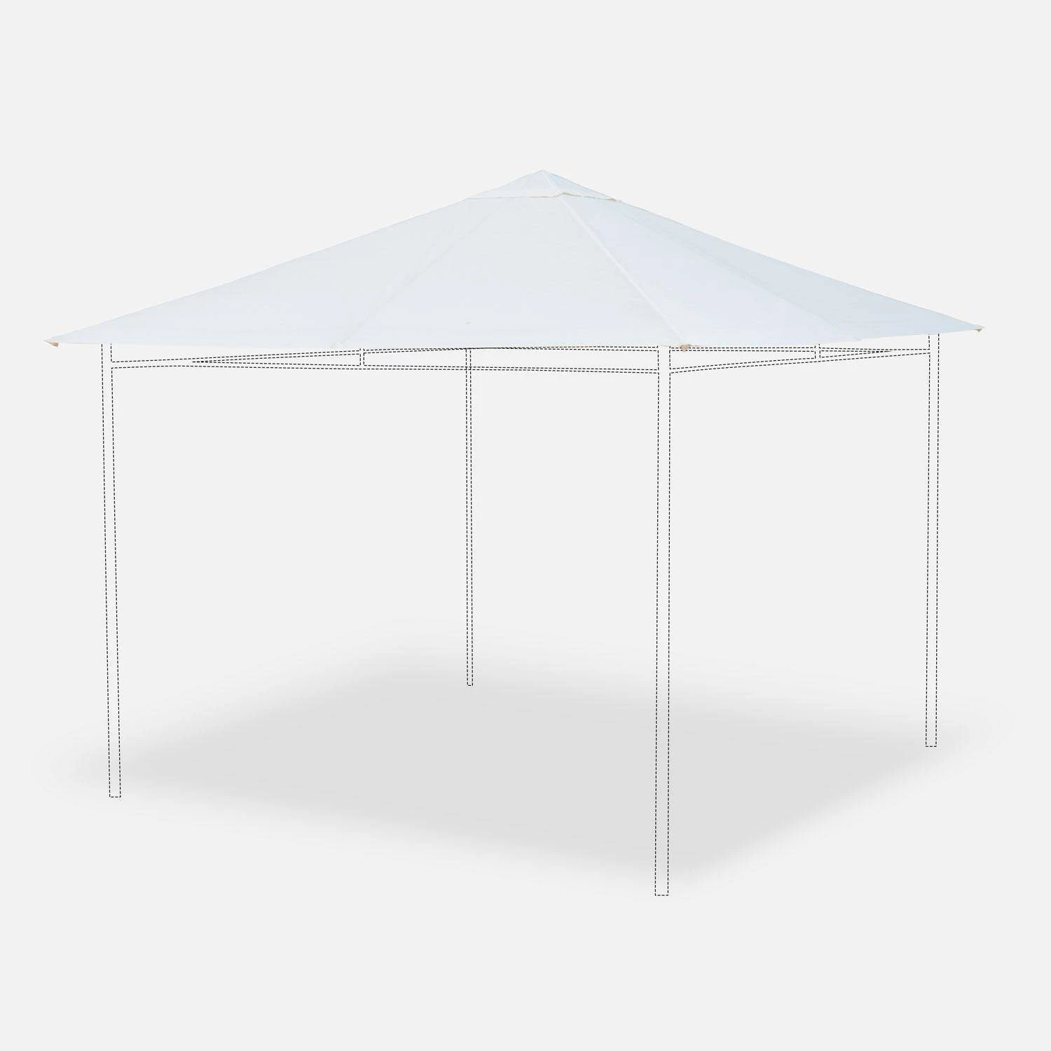 Toile De Toit Pour Pergola 3x3m Couleur : Ecru – Image 2