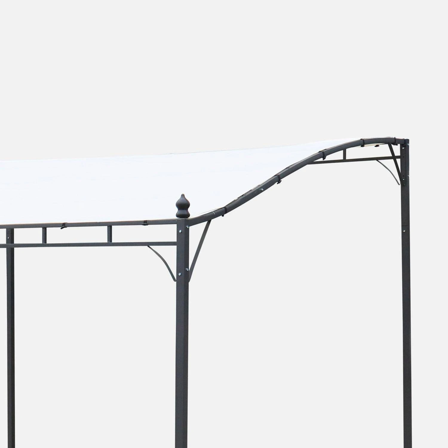 Toile De Toit Pour Pergola 3x2,5m Brestum Couleur : Ecru â Image 2