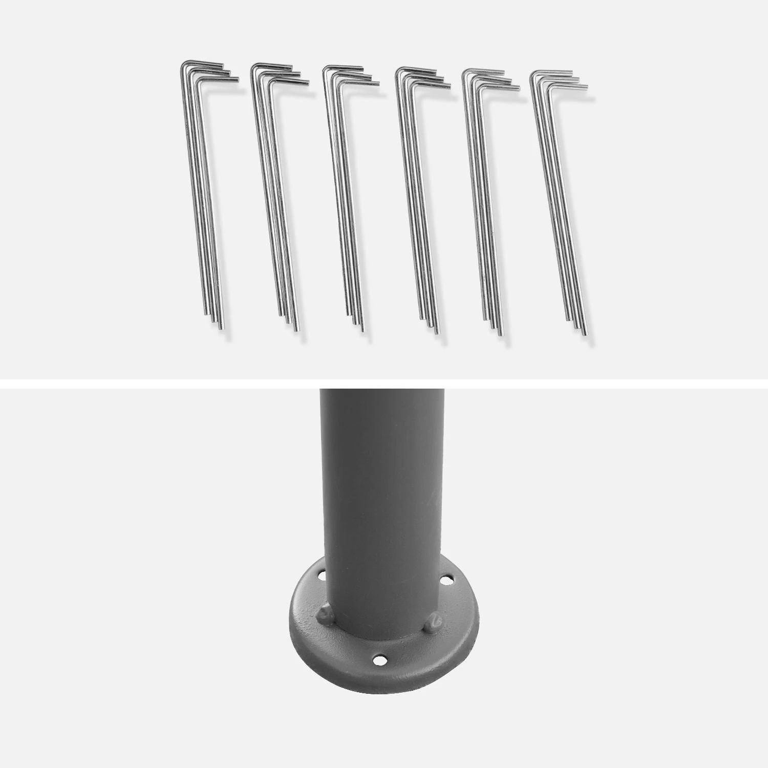 Tonnelle 3x4 M Avec Rideaux Couleur : Gris â Image 5