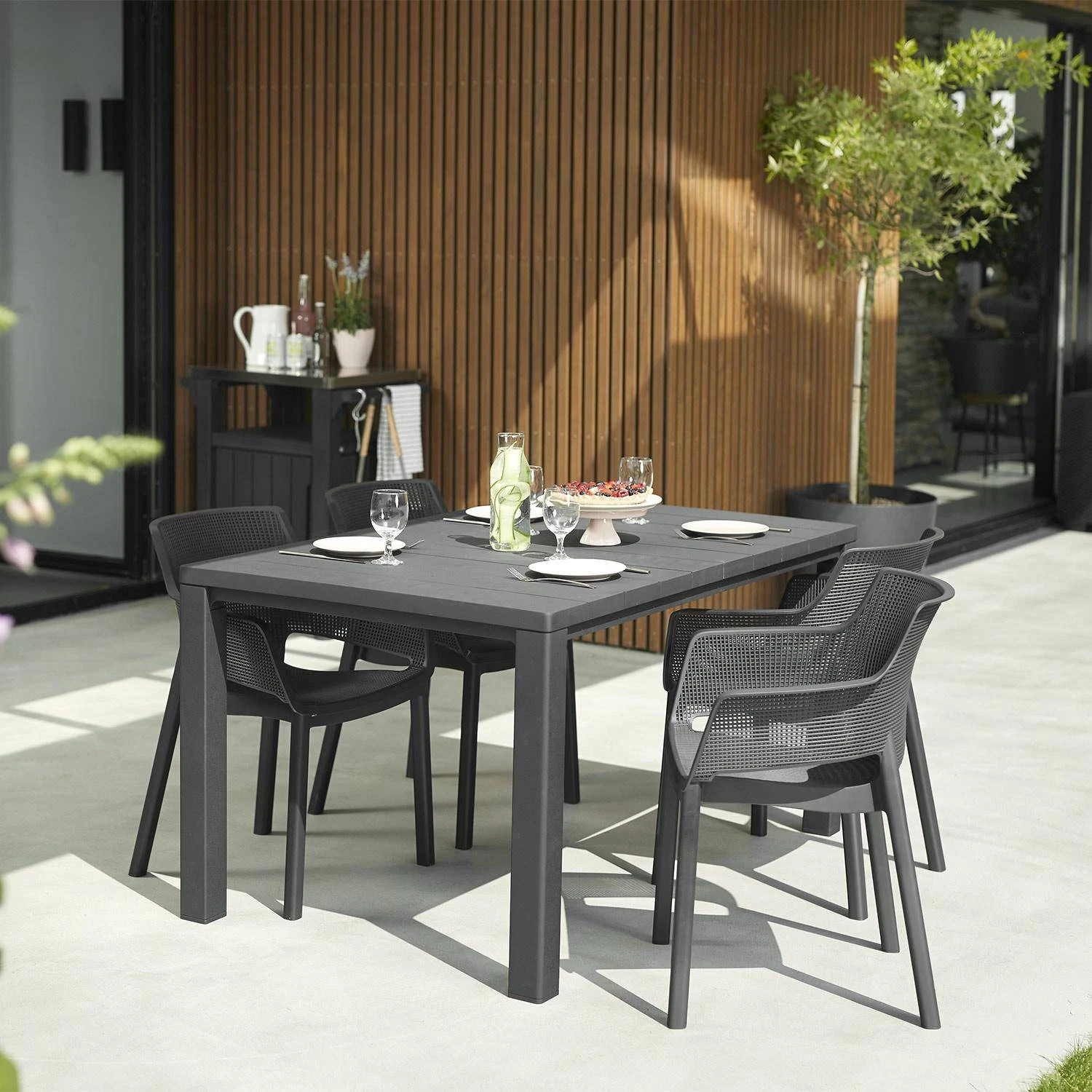 Table De Jardin Résine De Synthèse 4 à 6 Places – Image 3