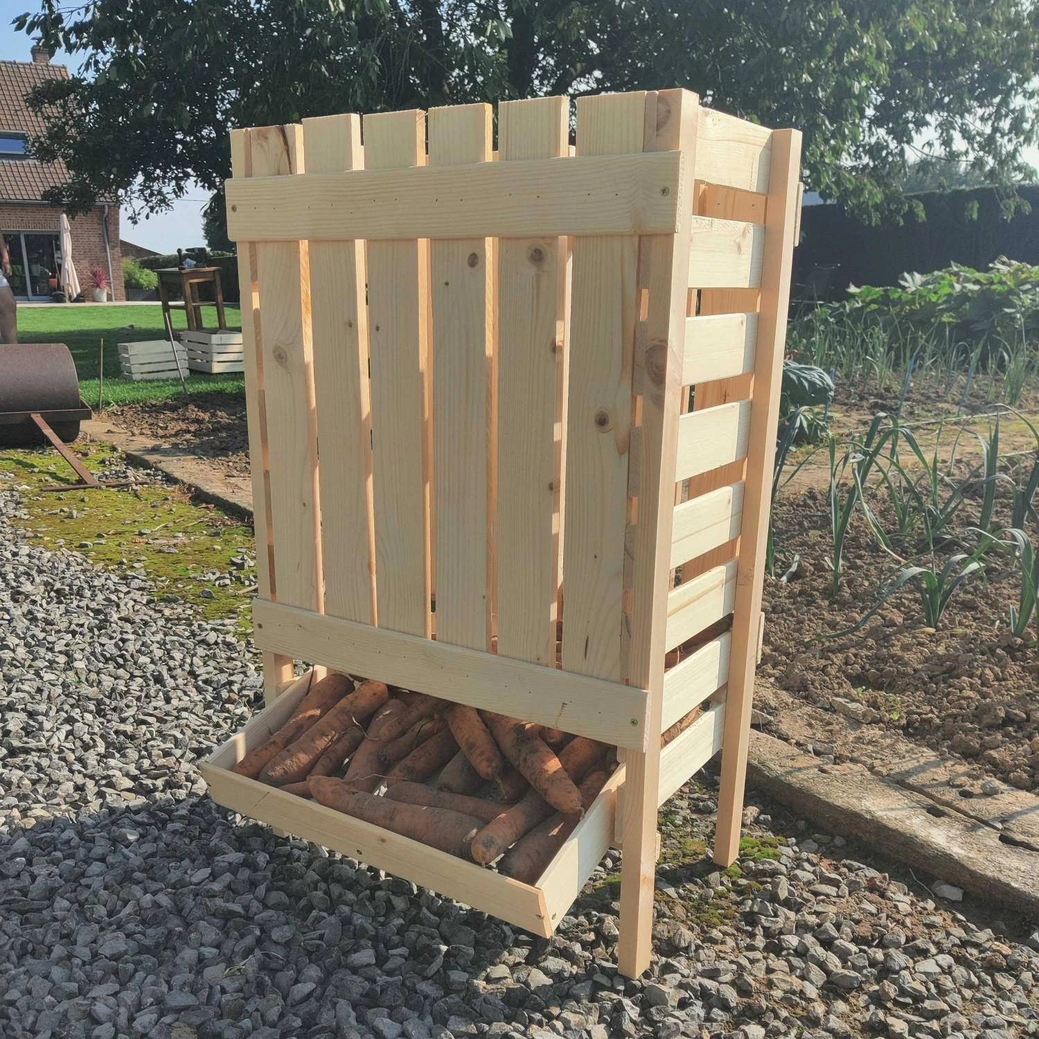 Meuble Rangement Légumes En Bois