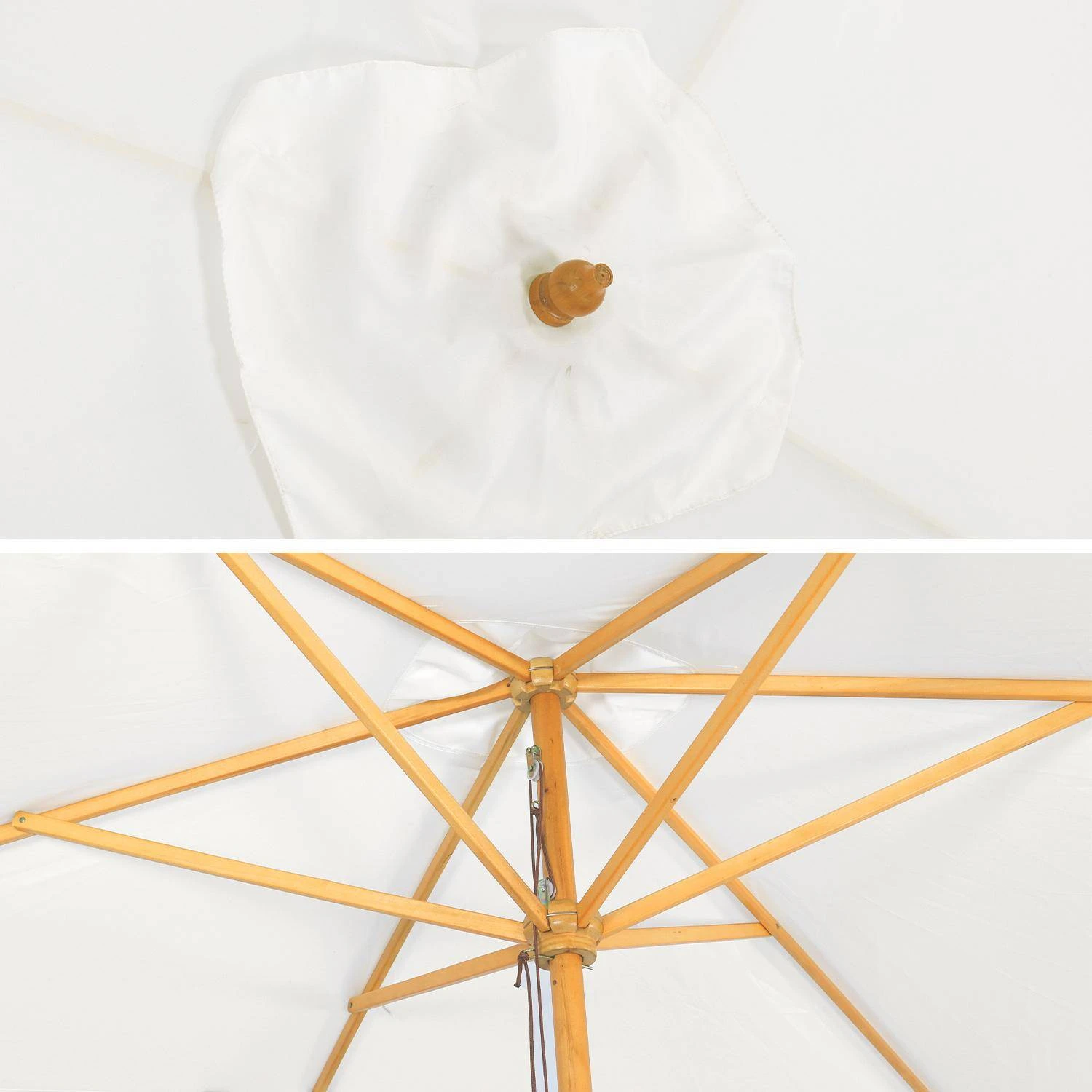 Parasol Rectangulaire 2x3m Couleur : Ecru â Image 5