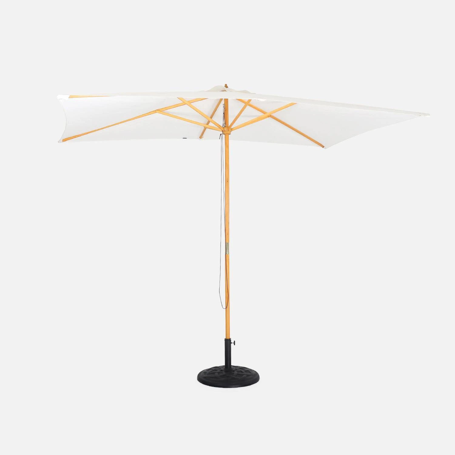 Parasol Rectangulaire 2x3m Couleur : Ecru â Image 2