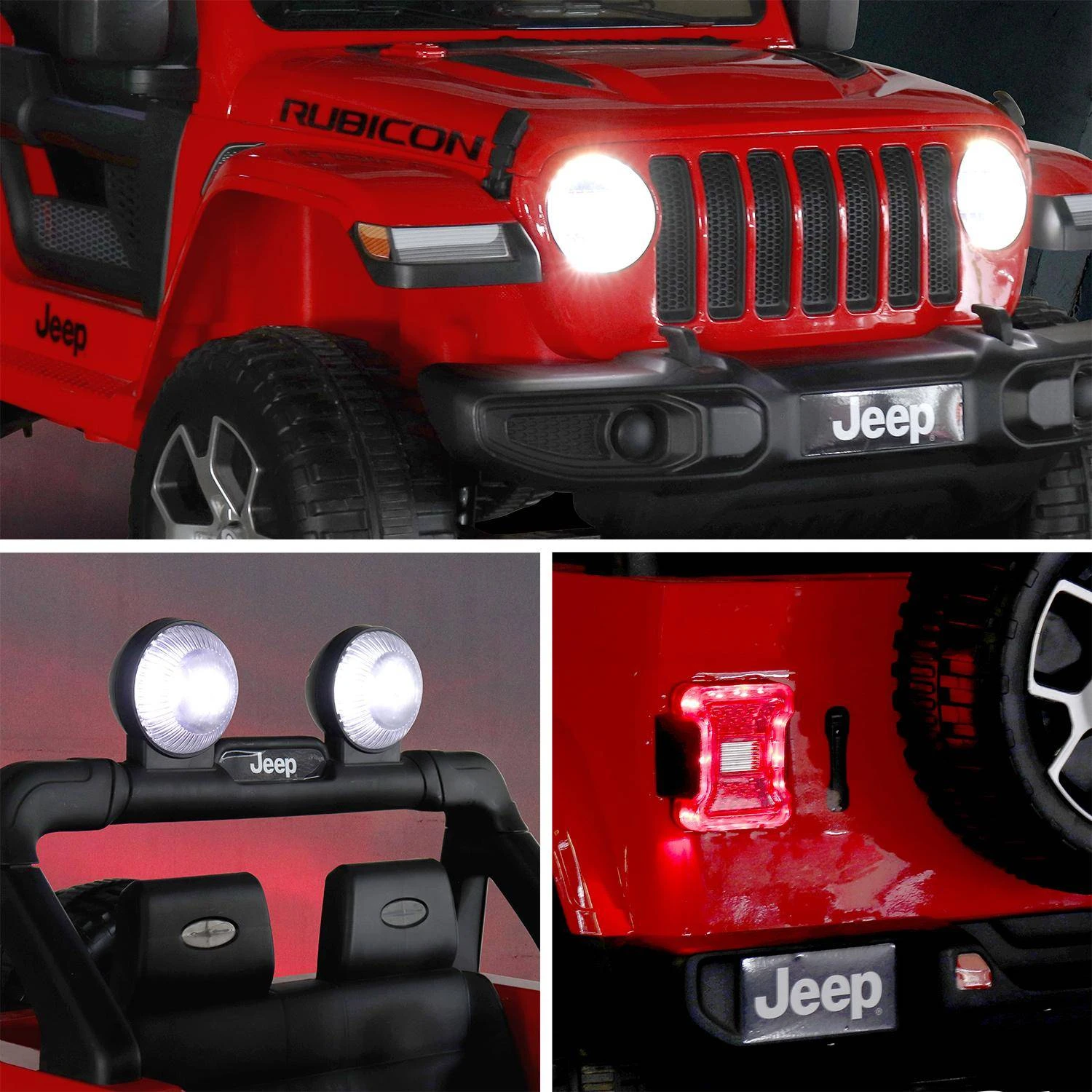 Voiture électrique Enfant JEEP 12V, 1 Place Couleur : Rouge – Image 6