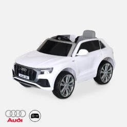 Voiture électrique Enfant Audi Q8 12V, 1 Place Couleur : Blanc