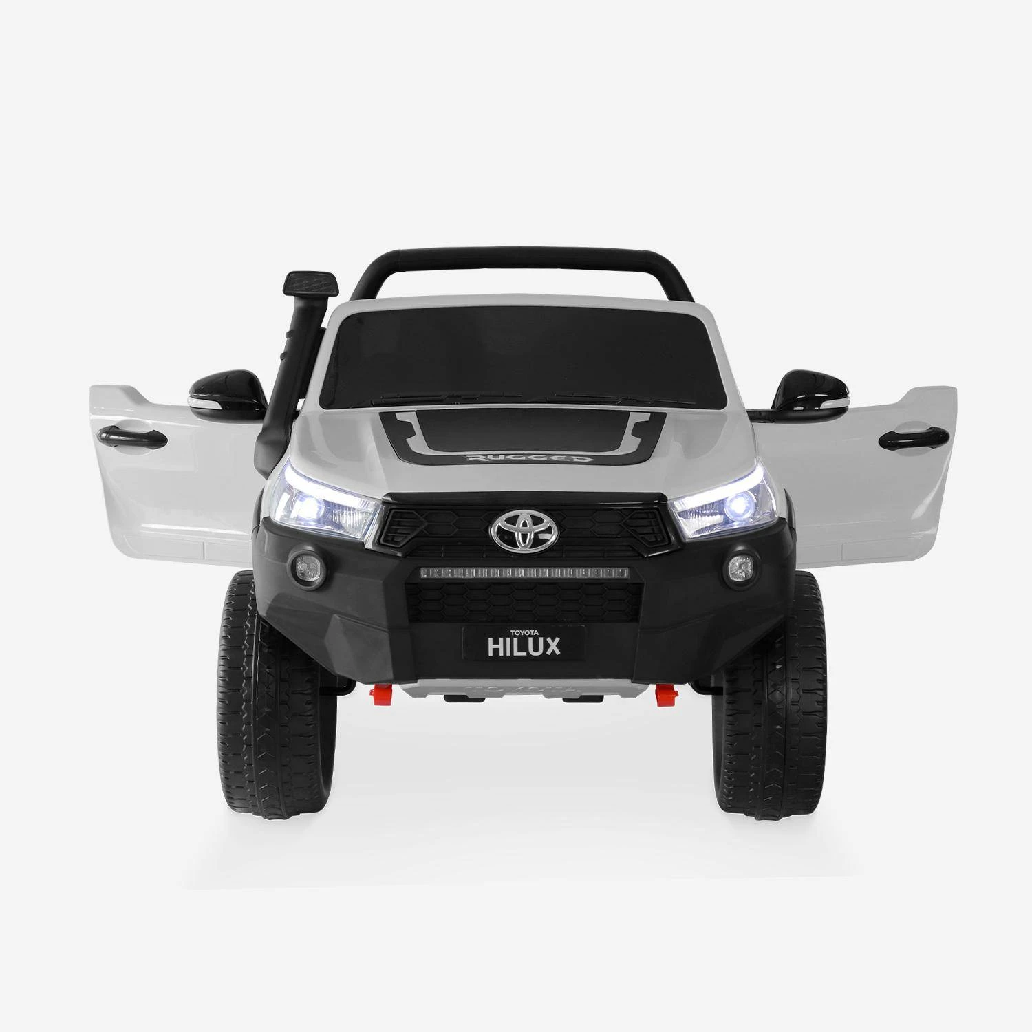 Voiture électrique Enfant Toyota Hilux 12V, 2 Places Couleur : Blanc – Image 4
