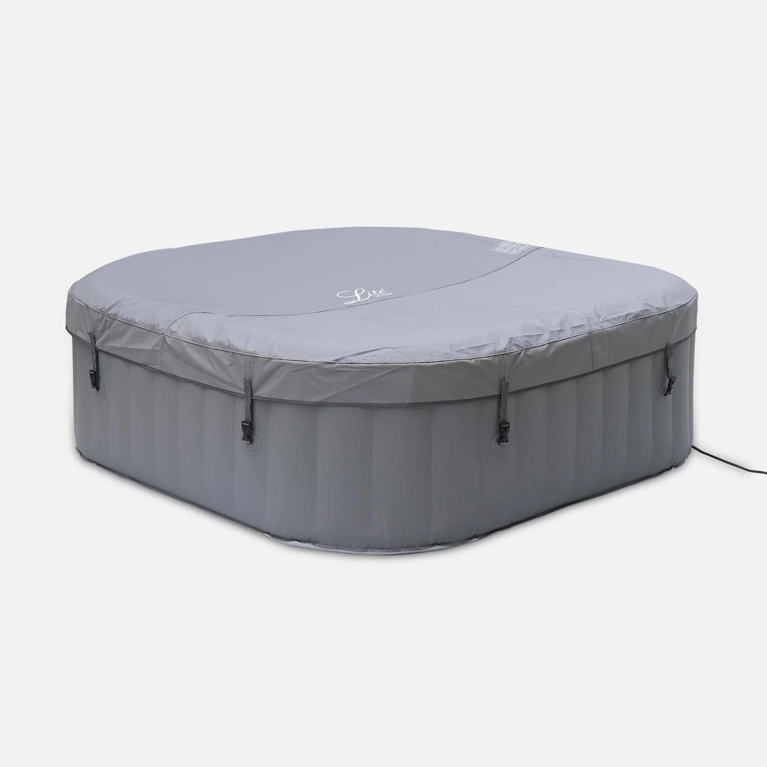 Spa Gonflable 6 Places Carré, Système Anti-gel Et Bâche – Image 2