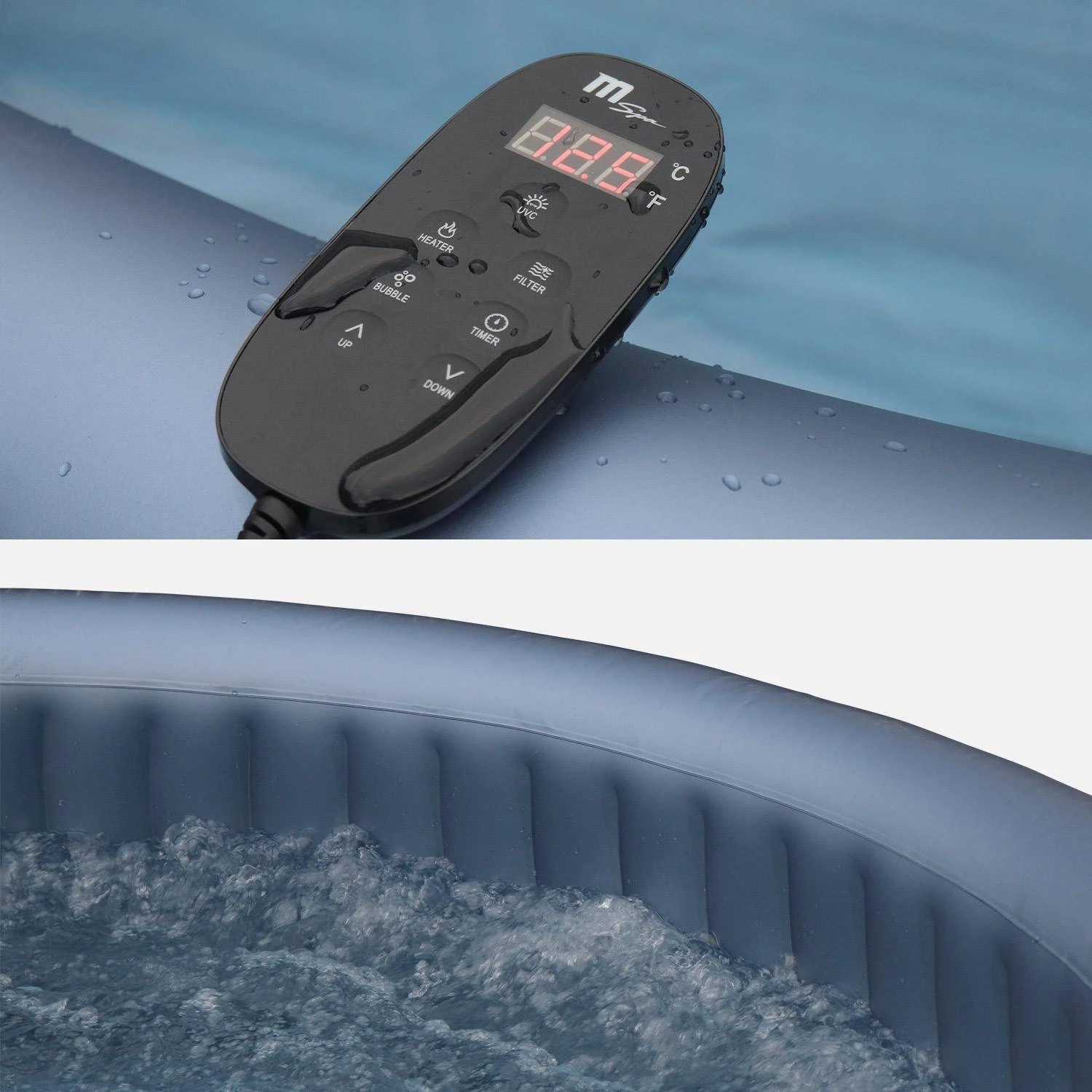 Spa Gonflable 8 Places Rond, Filtration MDC, Désinfection UVC, Bâche – Image 3