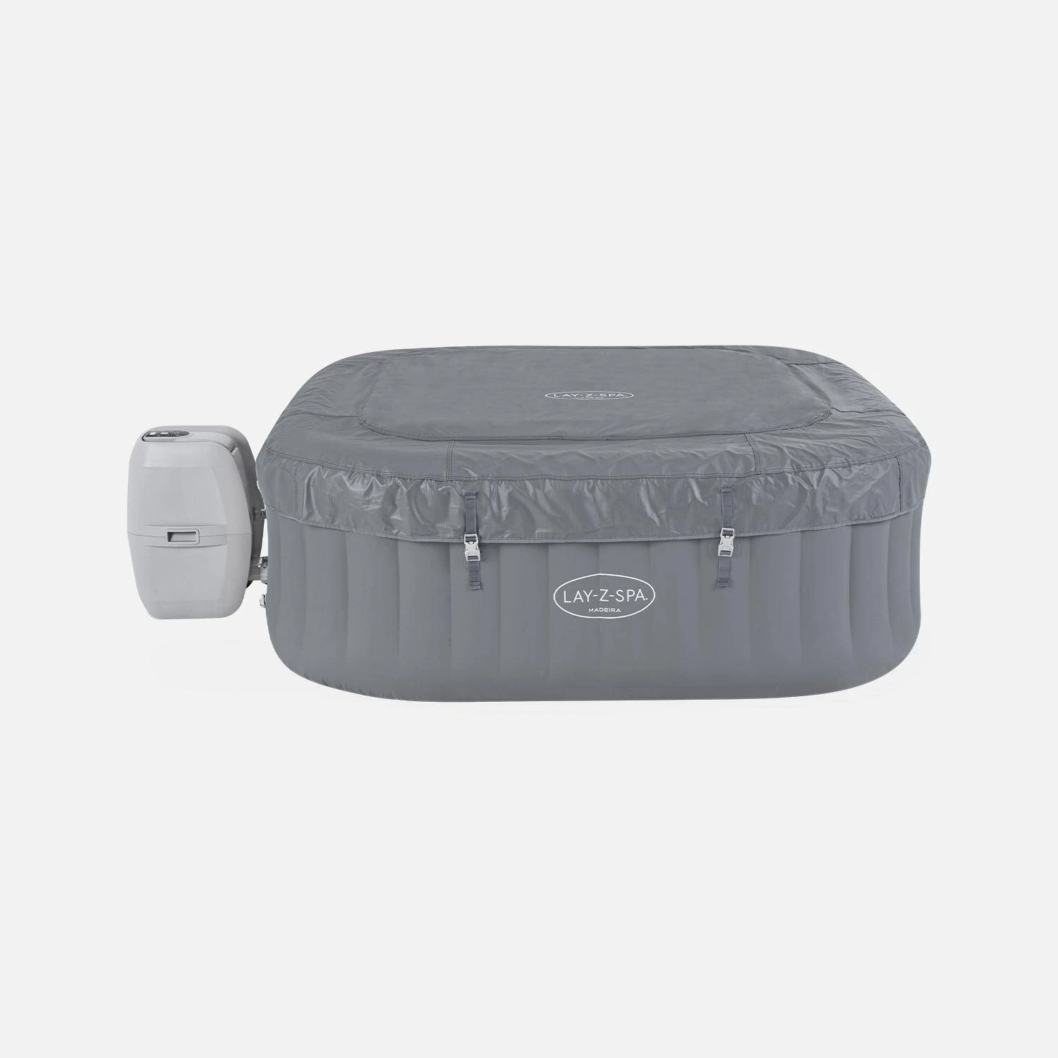 Spa Gonflable Lay-Z Spa Madeira Contrôle WIFI 6 Places Carré Avec Accessoires – Image 3