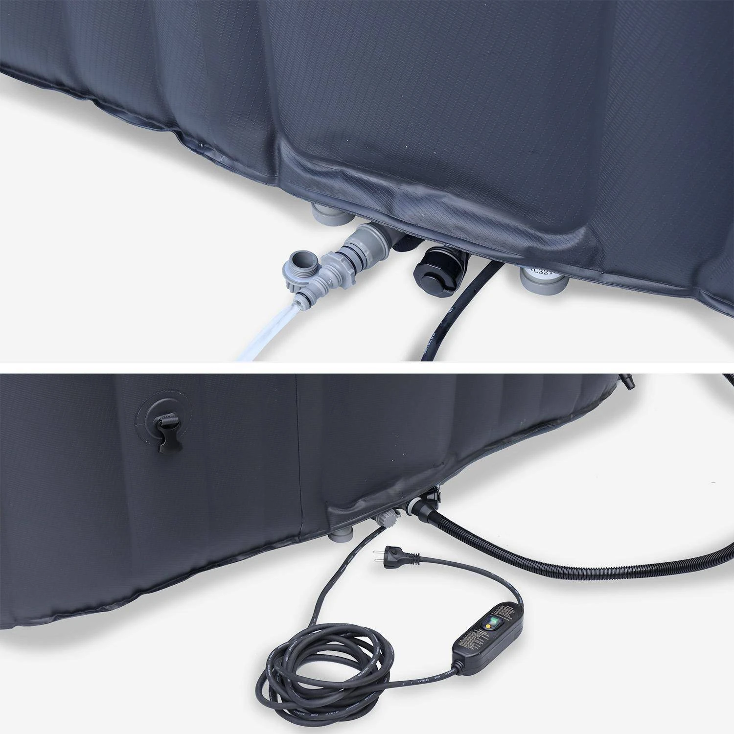 Spa Gonflable 6 Places Carré, Système De Filtration MDC, Désinfection UVC, Bâche – Image 3