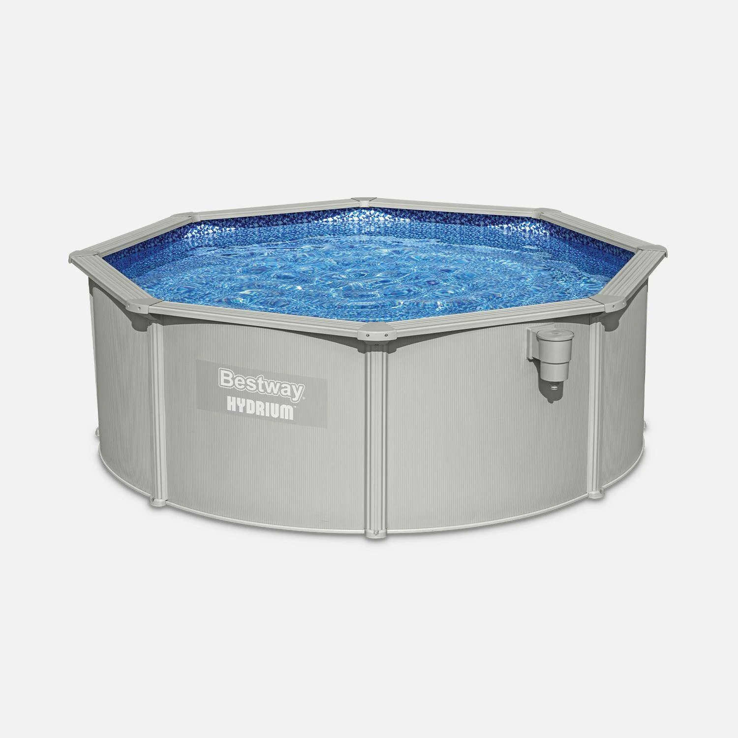 Piscine Hors Sol Tubulaire Ronde Avec Filtre, Tapis, Bâche Et échelle – Image 2