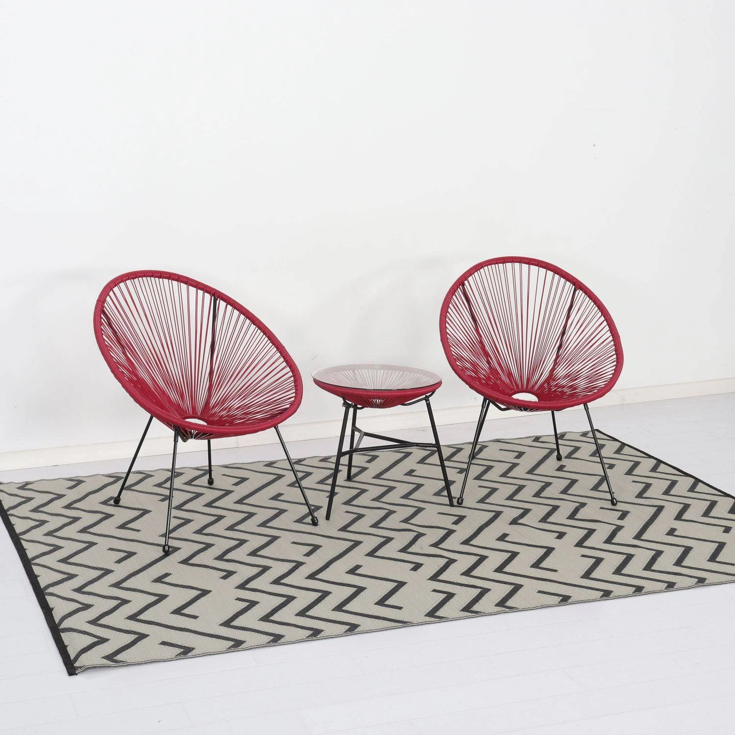 Tapis Extérieur Rectangulaire Motif Vagues – Image 4