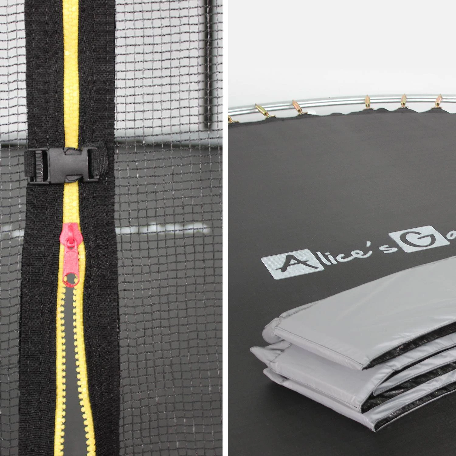 Trampoline 370cm Filet Protection Couleur : Gris â Image 4