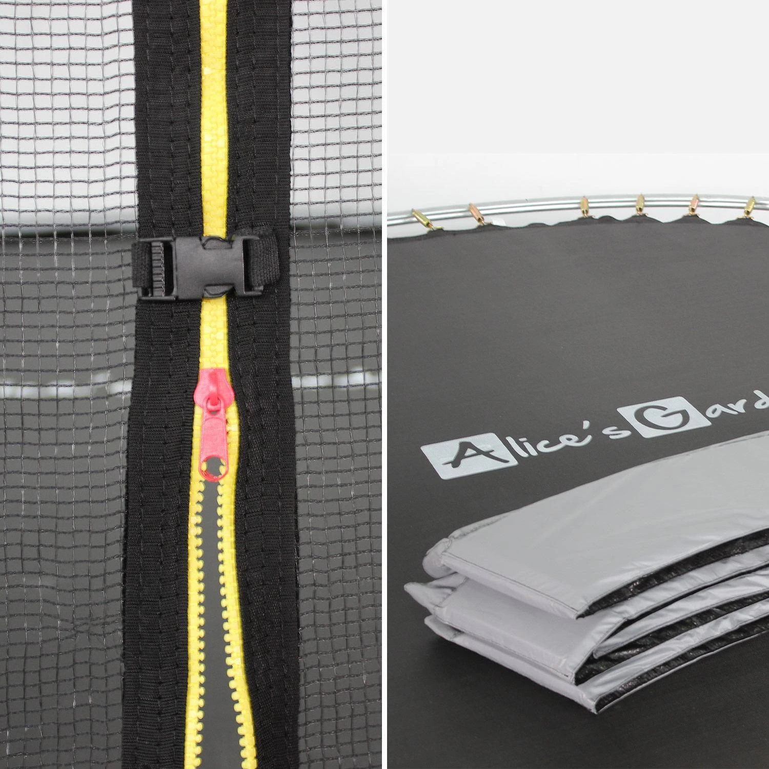 Trampoline 400cm Filet Protection Couleur : Gris â Image 4