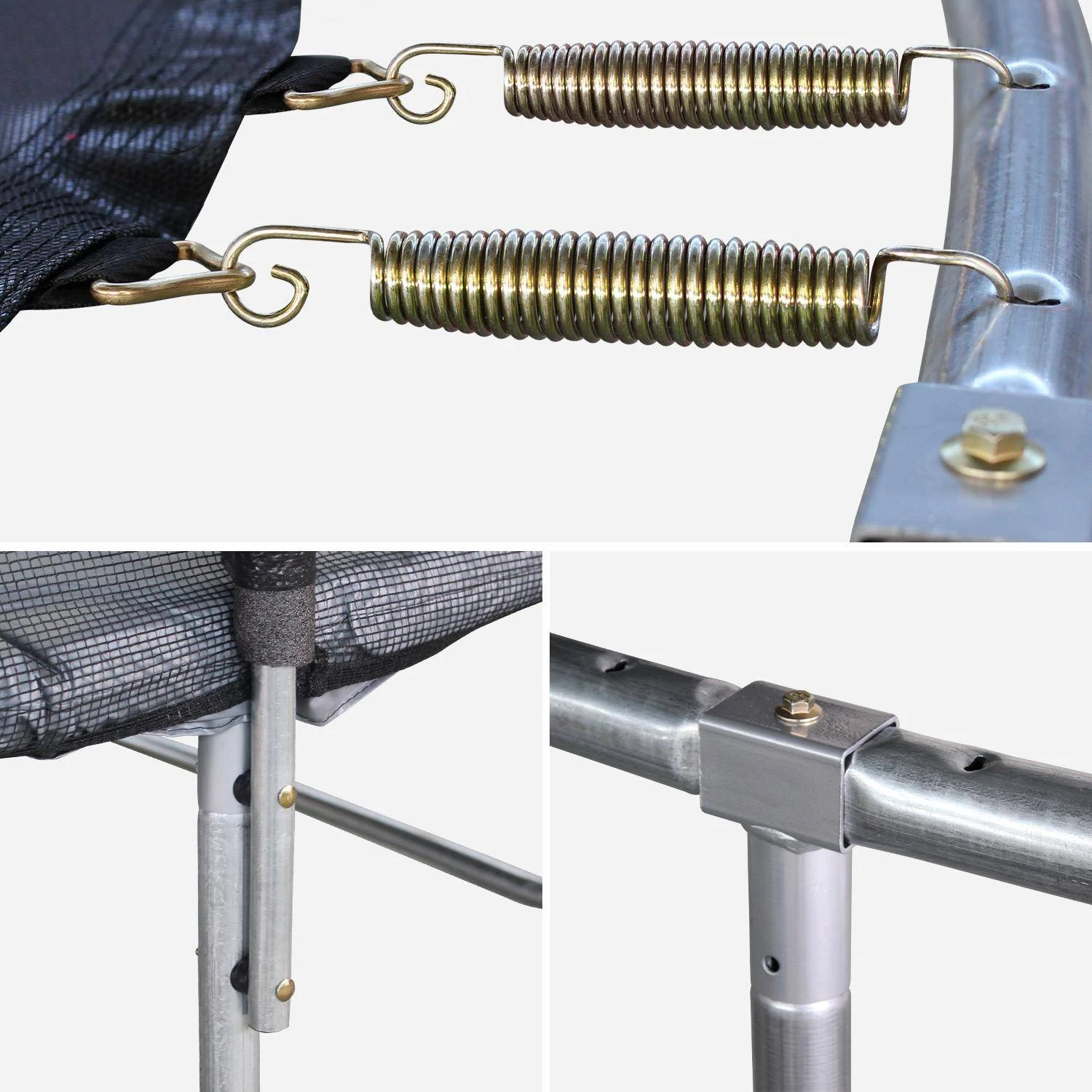 Trampoline 400cm Filet Protection Couleur : Gris â Image 3