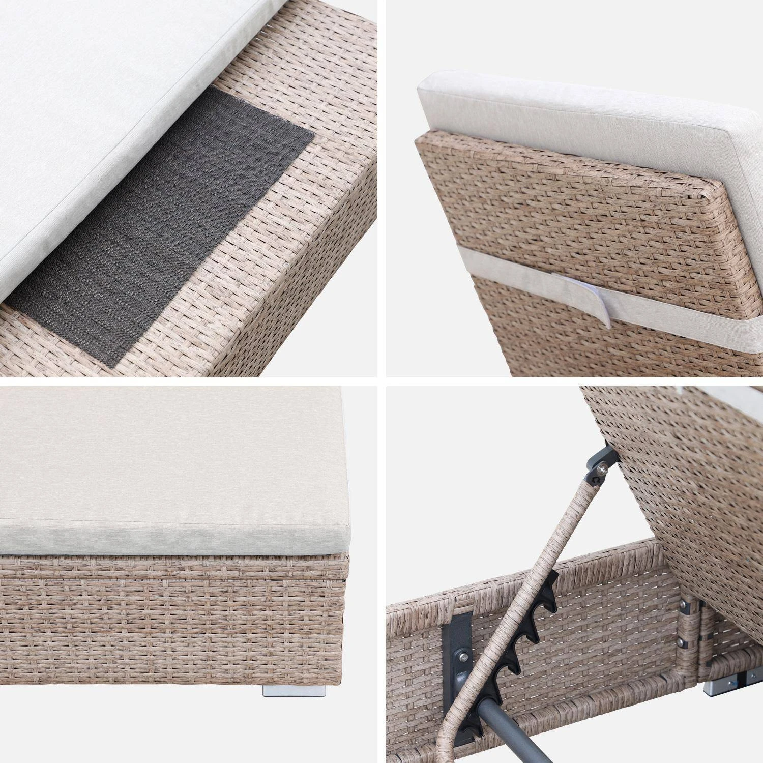 Bain De Soleil Résine Tressée, Polyester, Multi Positions – Image 4