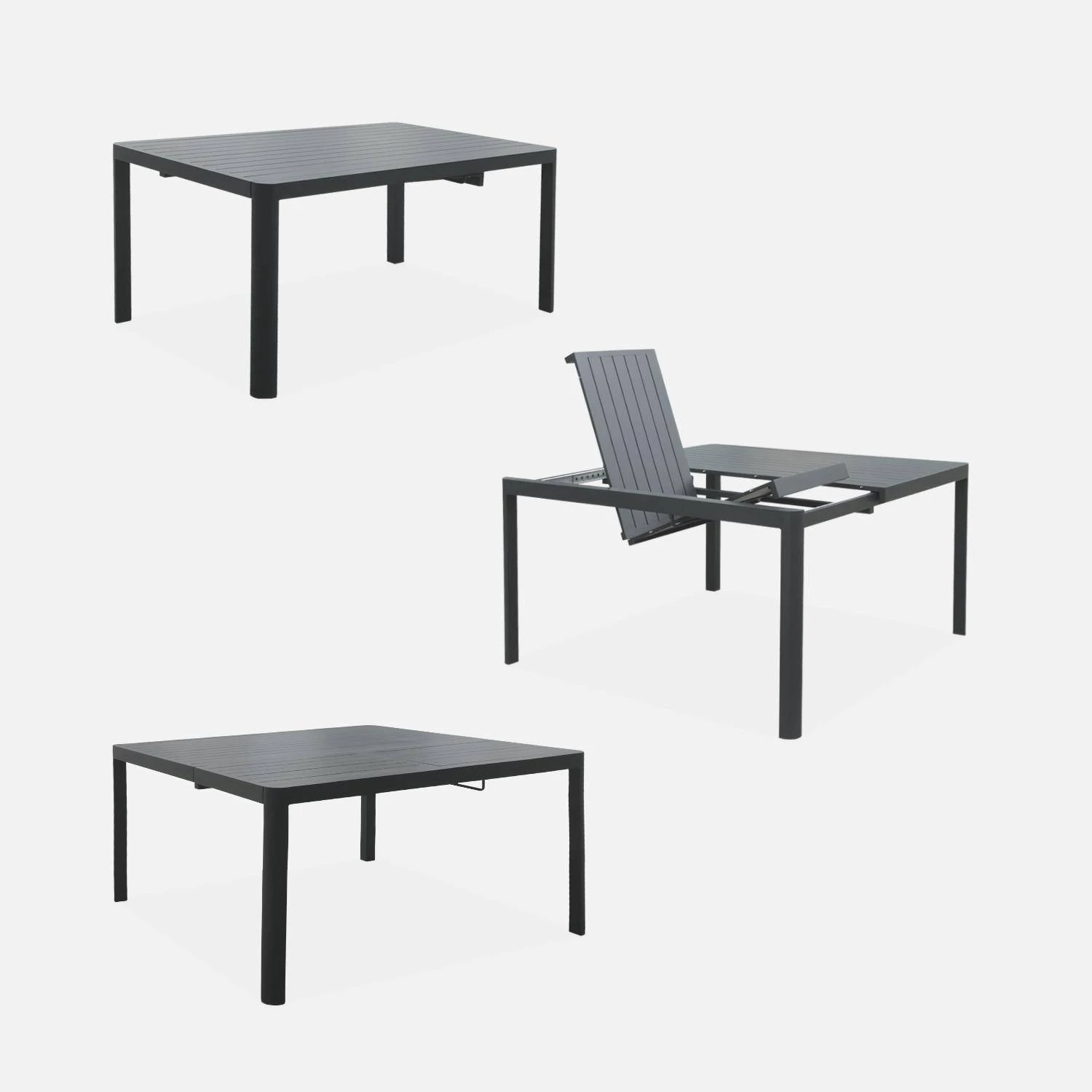 Table De Jardin Extensible Aluminium, 6 à 8 Places – Image 6
