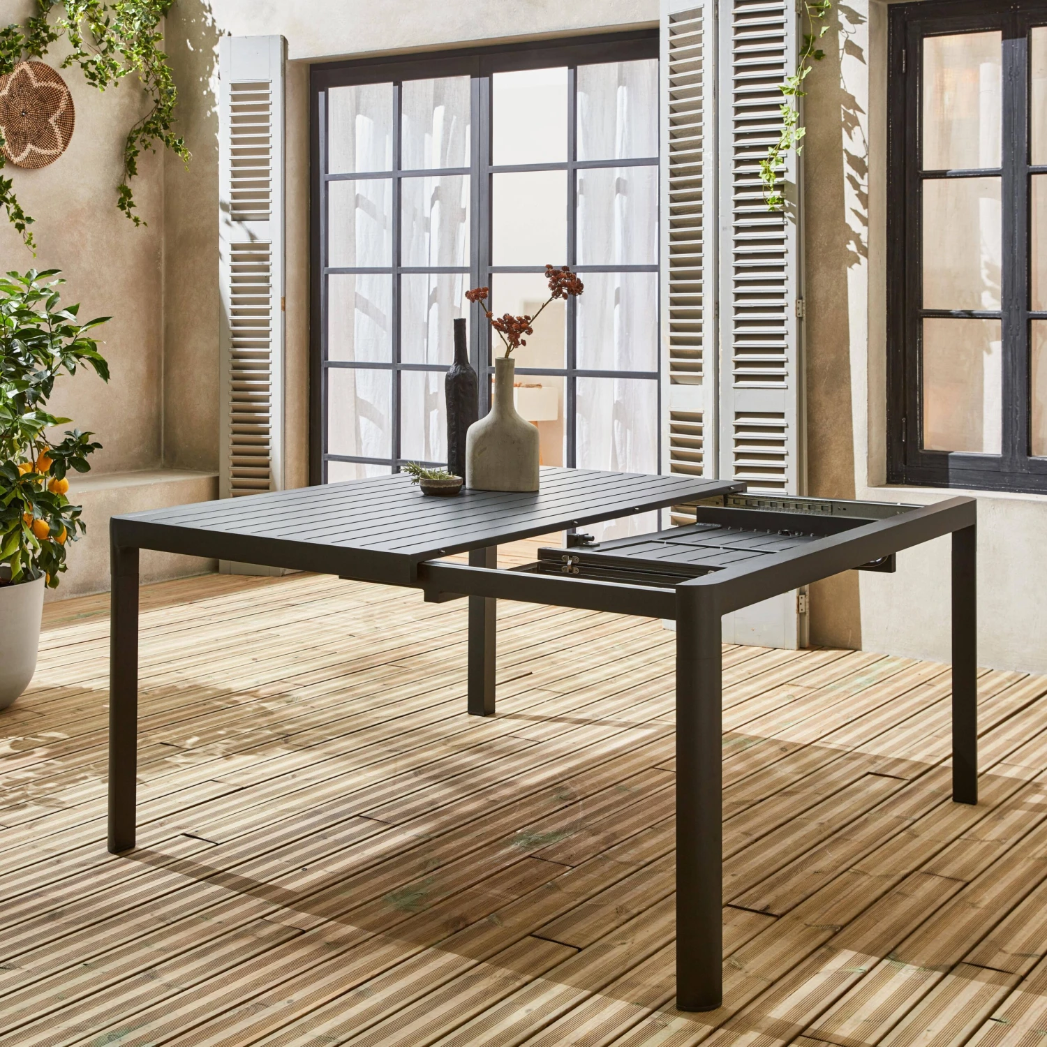 Table De Jardin Extensible Aluminium, 6 à 8 Places – Image 2